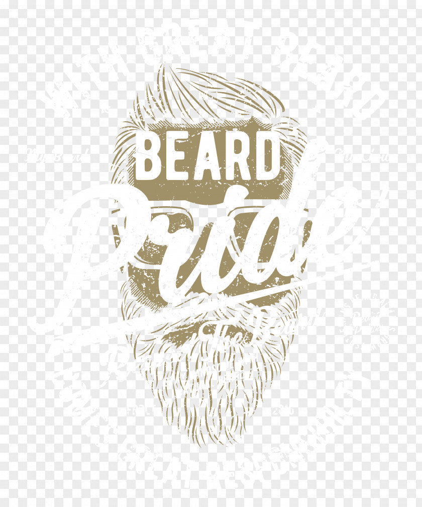 Design Logo Hipster Beard Graphic PNG