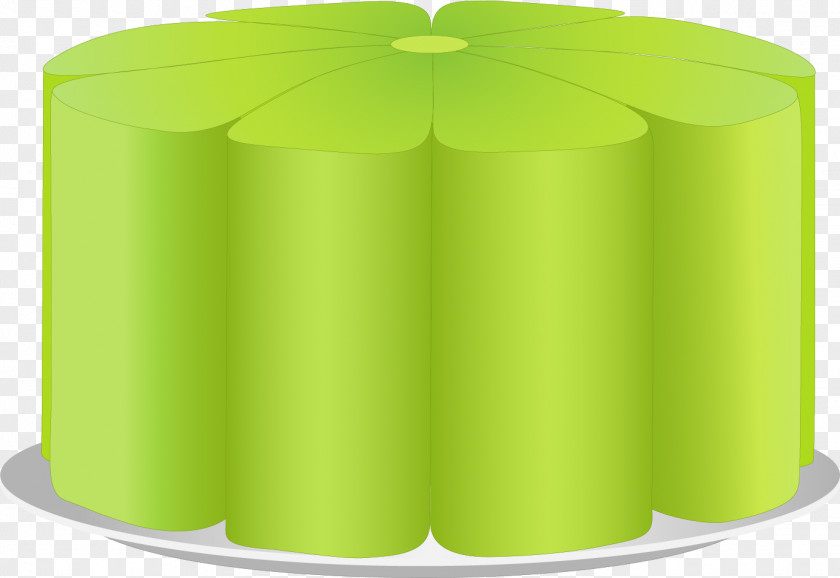 Vector Painted Clover Green Cylinder Angle PNG