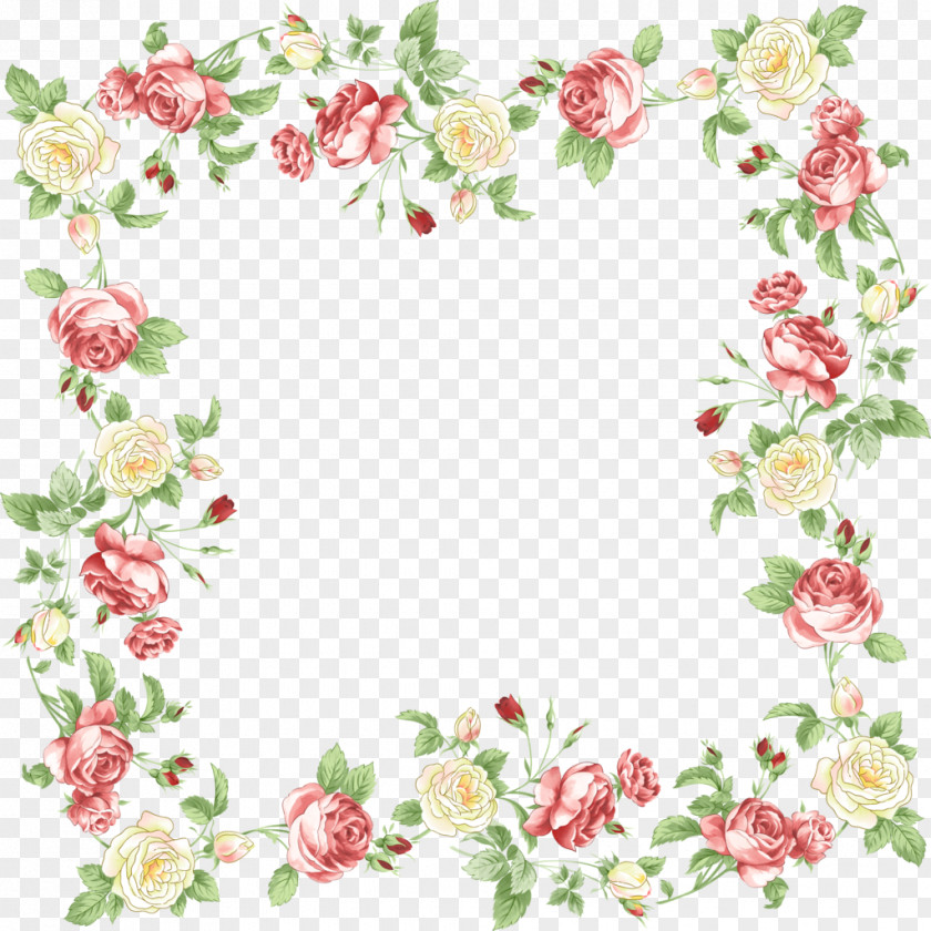 Flower Border Borders And Frames Floral Design Clip Art PNG
