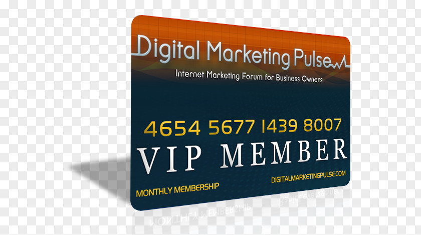 Vip Membership Card Brand Font PNG
