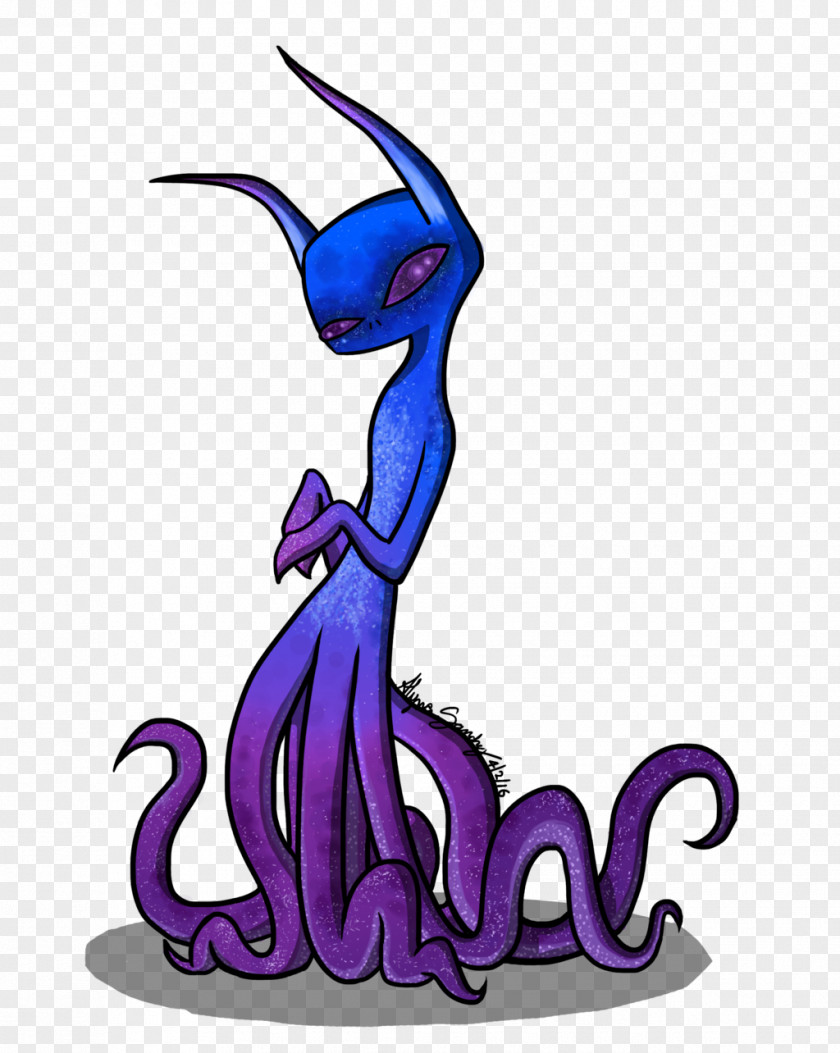 Squid Alien Extraterrestrial Life Drawing DeviantArt PNG