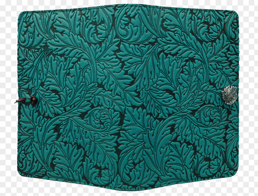 Teal Leaves Turquoise Green Place Mats Rectangle PNG