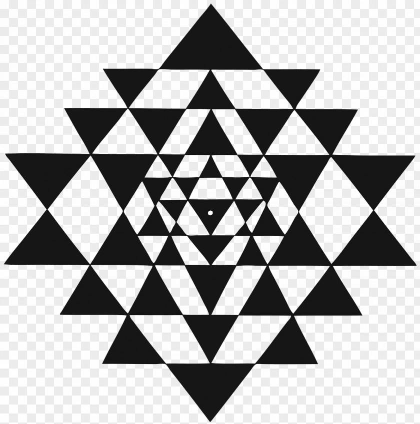 Connection Geometry Sri Yantra Mandala Meditation Images PNG
