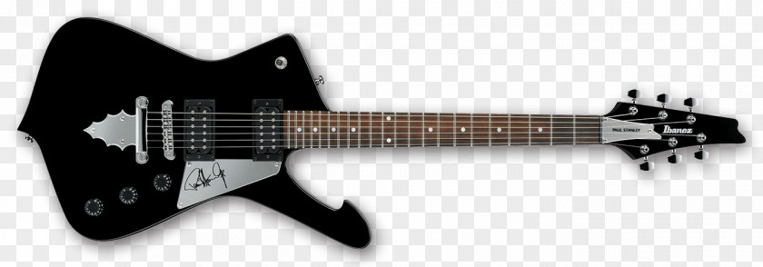 Electric Guitar Ibanez Iceman PS120 Paul Stanley, Silver PNG