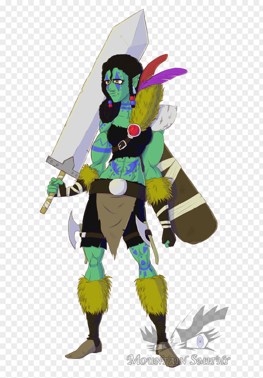 Half Orc Dungeons & Dragons Half-orc Barbarian PNG