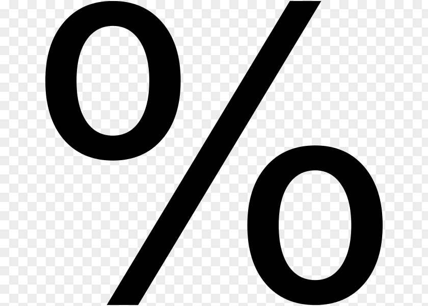 Percent Sign Percentage Symbol Relative Change PNG