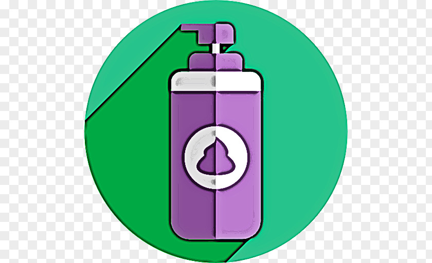 Soap Dispenser Symbol Green Purple Circle PNG
