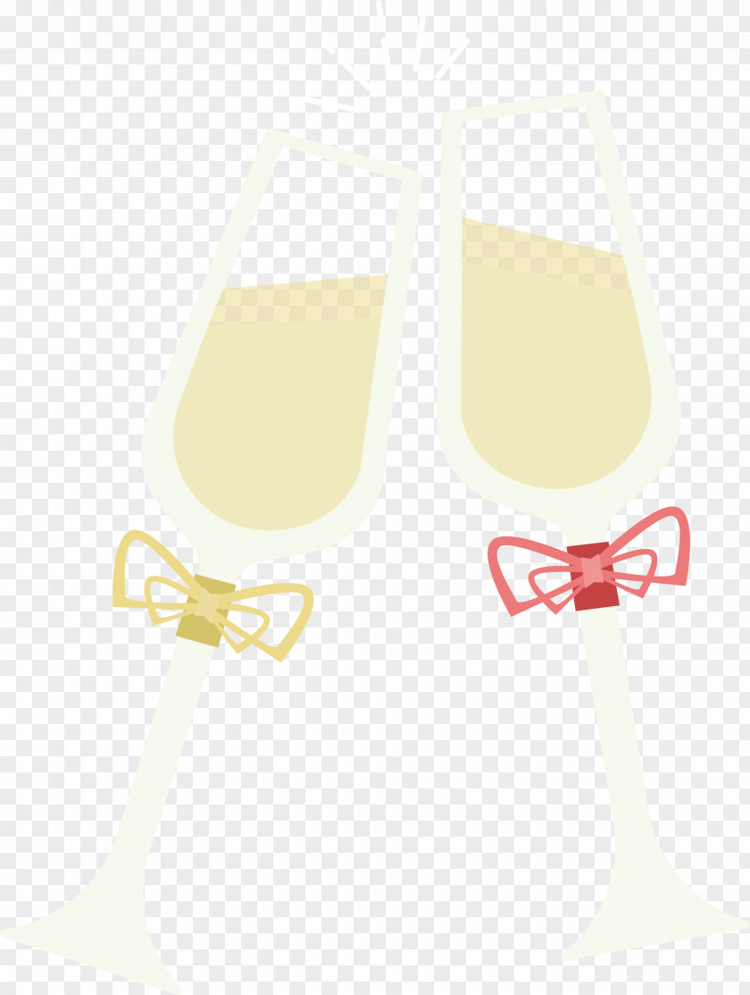 Cheers For The Wedding Party! Paper Wine Glass Pattern PNG