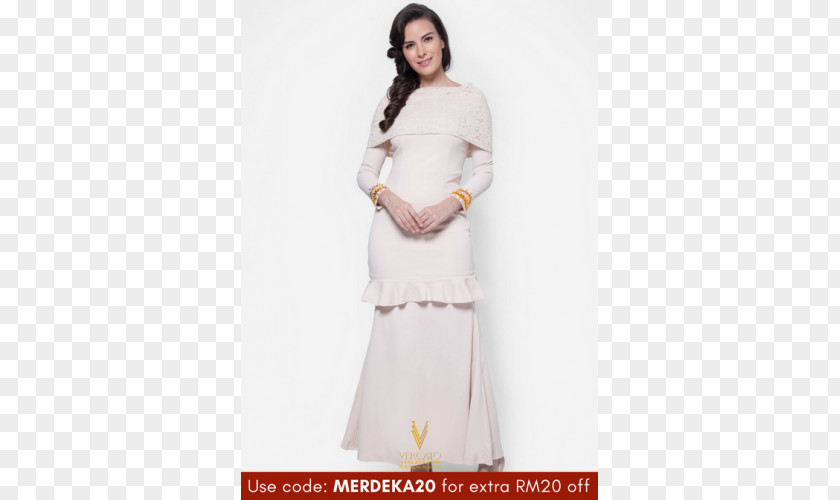 Dress Robe Baju Kurung Gown Kebaya Lace PNG