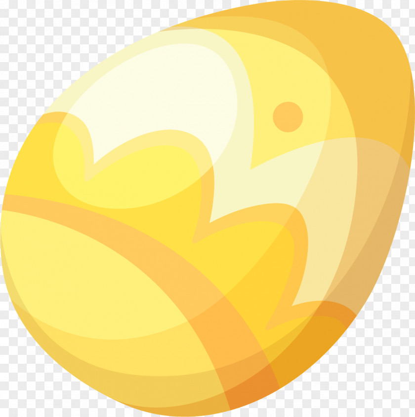 Painted Yellow Eggs Clip Art PNG