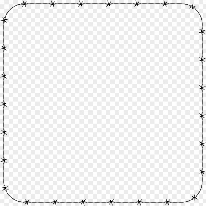 White Border Frame Transparent Background Line Black And Point Angle PNG