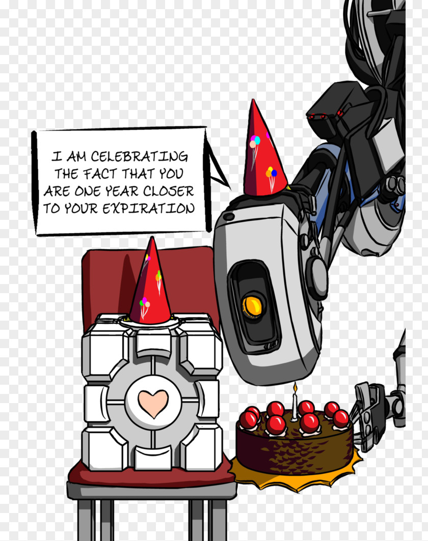 Glados Portal 2 GLaDOS Birthday Chell PNG