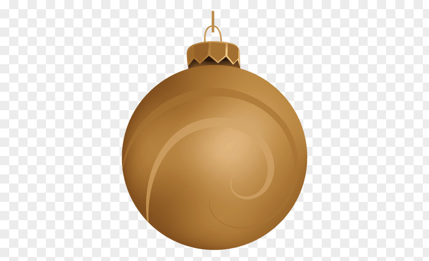 Golden Christmas Ball Ornament Decoration PNG