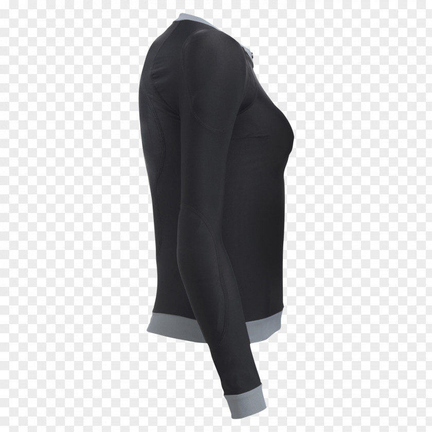 Jacket Sleeve Neck Pants Black M PNG