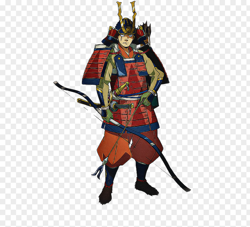 Samurai Costume Armour Design PNG