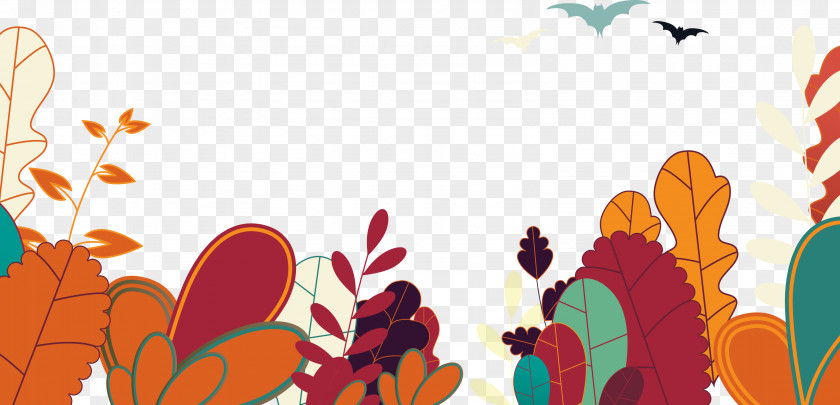 Autumn Leaf Decoration Graphic Design Illustration PNG