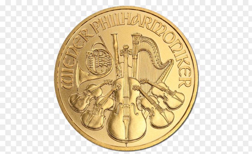 Coin Gold Vienna Philharmonic Troy Ounce PNG
