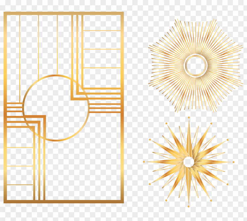 Gold Explosion Icon Vector PNG