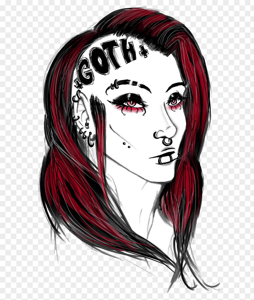 Goth 80 DeviantArt Subculture Drawing Illustration PNG