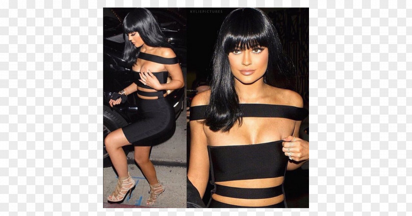 Kylie Jenner Little Black Dress Bandage Fashion Cosmetics PNG