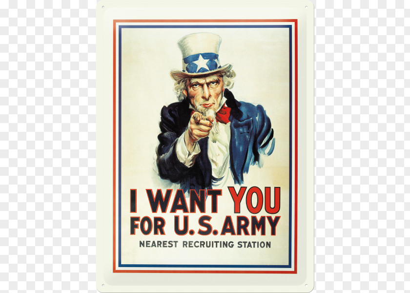 United States Uncle Sam Army Recruiting Command I Want You PNG