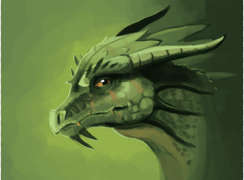 Green Dragon Drawing Fantasy Clip Art PNG