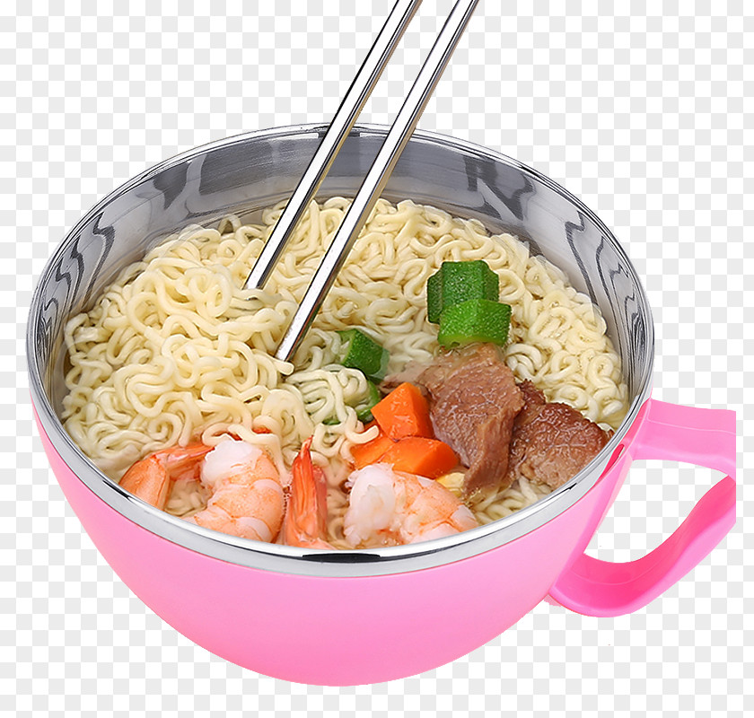Instant Noodles Cup Noodle Bento Bowl Stainless Steel Lid PNG