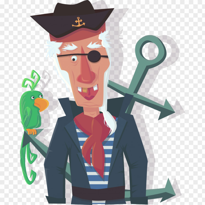 Pirate Piracy Euclidean Vector Illustration PNG