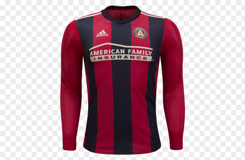 T-shirt Adidas Atlanta United Home Jersey 2017 Long-sleeved PNG
