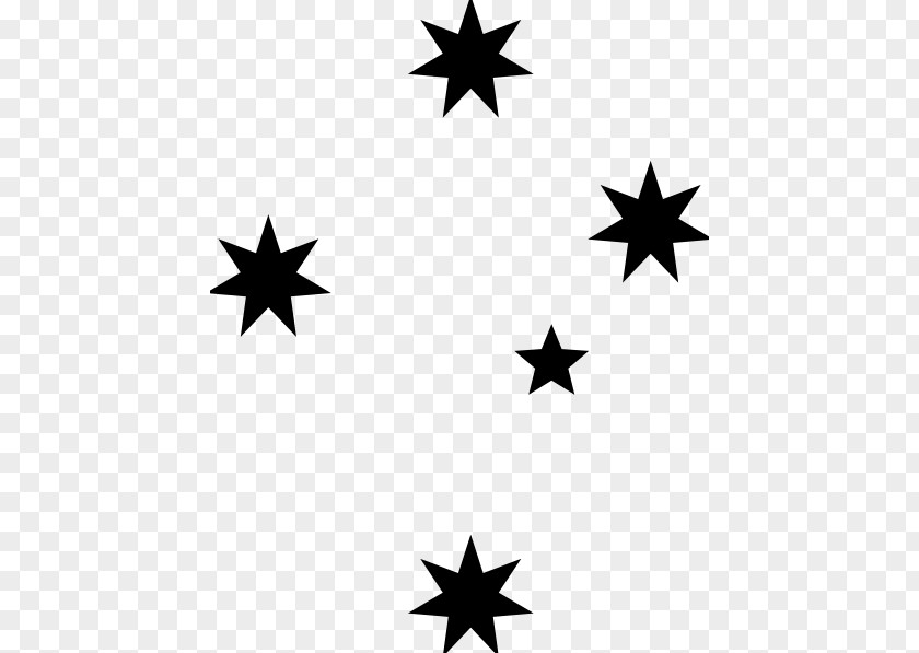 Black Stars Clipart Southern Cross, Victoria Cross All-Stars Decal Clip Art PNG