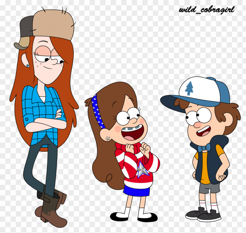 Comic Love Dipper Pines Mabel Wendy Grunkle Stan Art PNG