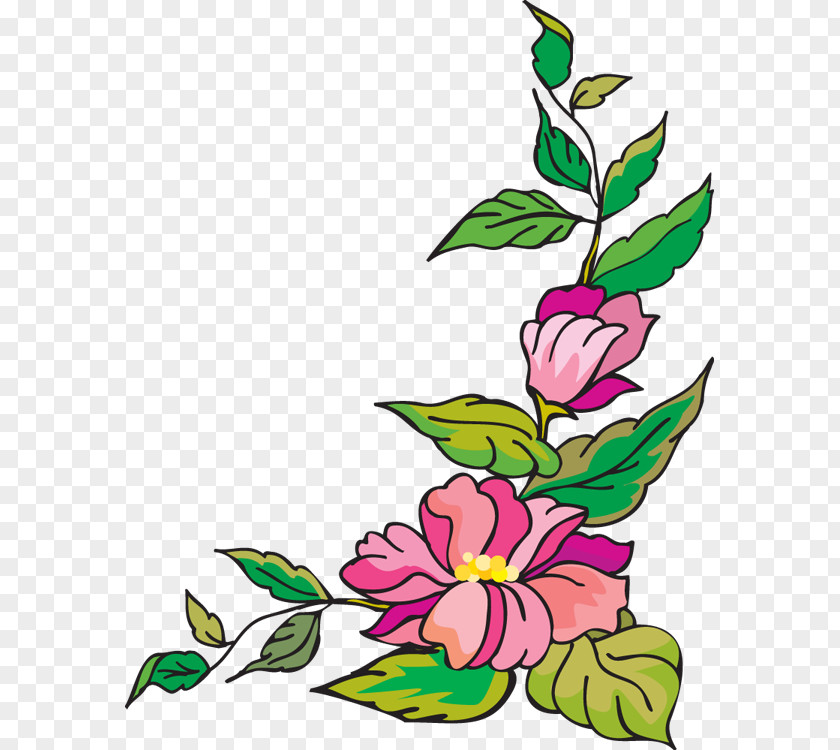Flower Page Borders Border Clip Art PNG