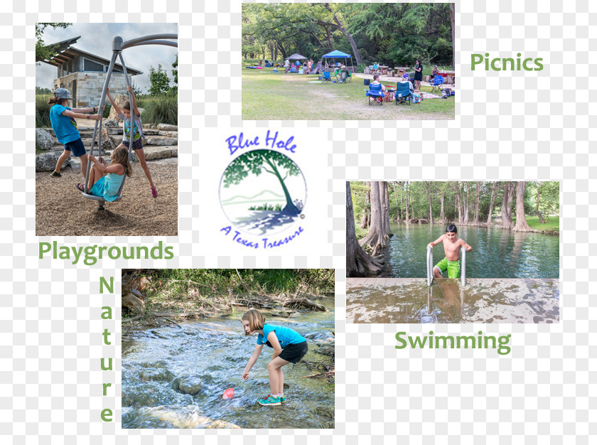 Park Blue Hole Regional Road Playground Vacation PNG