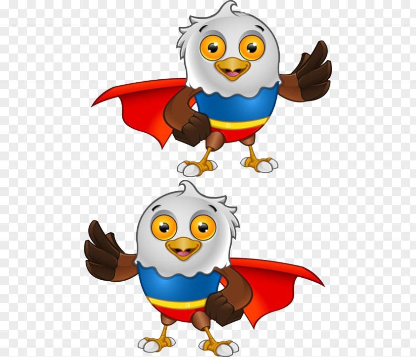 Superman Eagle Bald Superhero Cartoon PNG