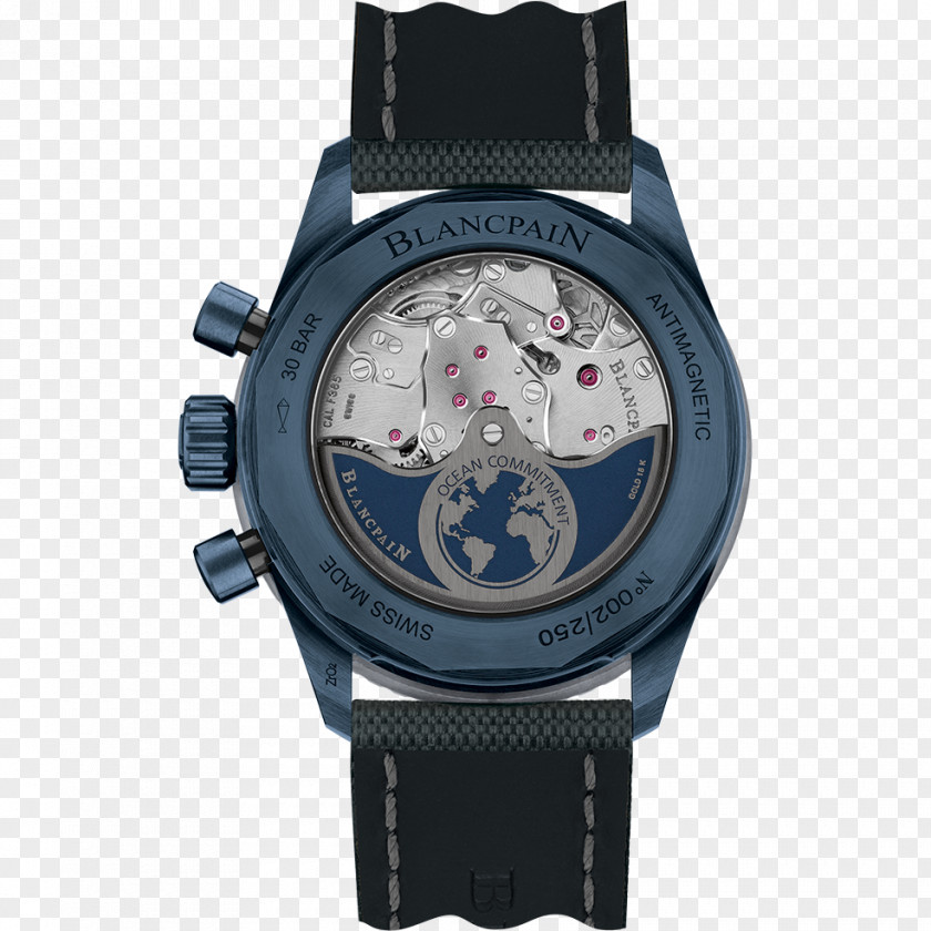Watch Flyback Chronograph Blancpain Fifty Fathoms PNG