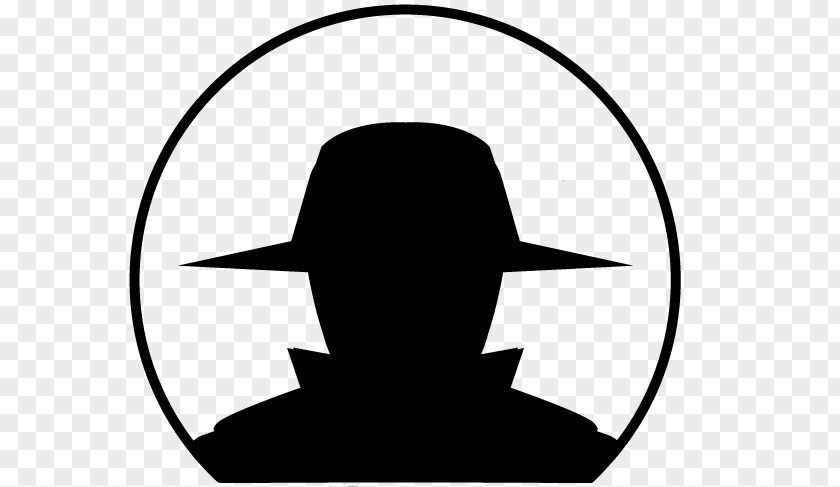 Private Investigator Black Hat Security Hacker White Grey PNG