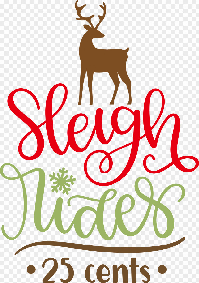 Sleigh Rides Deer Reindeer PNG