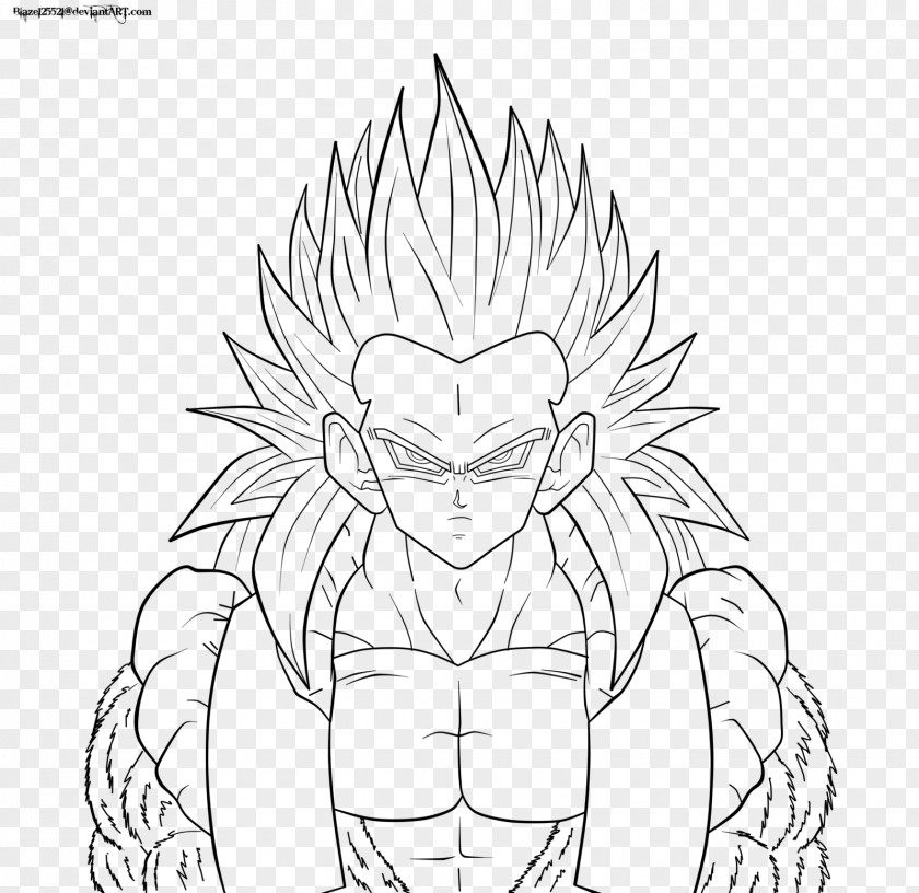 Goku Gotenks Gohan Line Art Trunks PNG