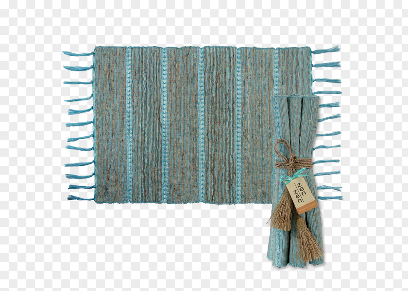 Vetiver Place Mats Turquoise PNG