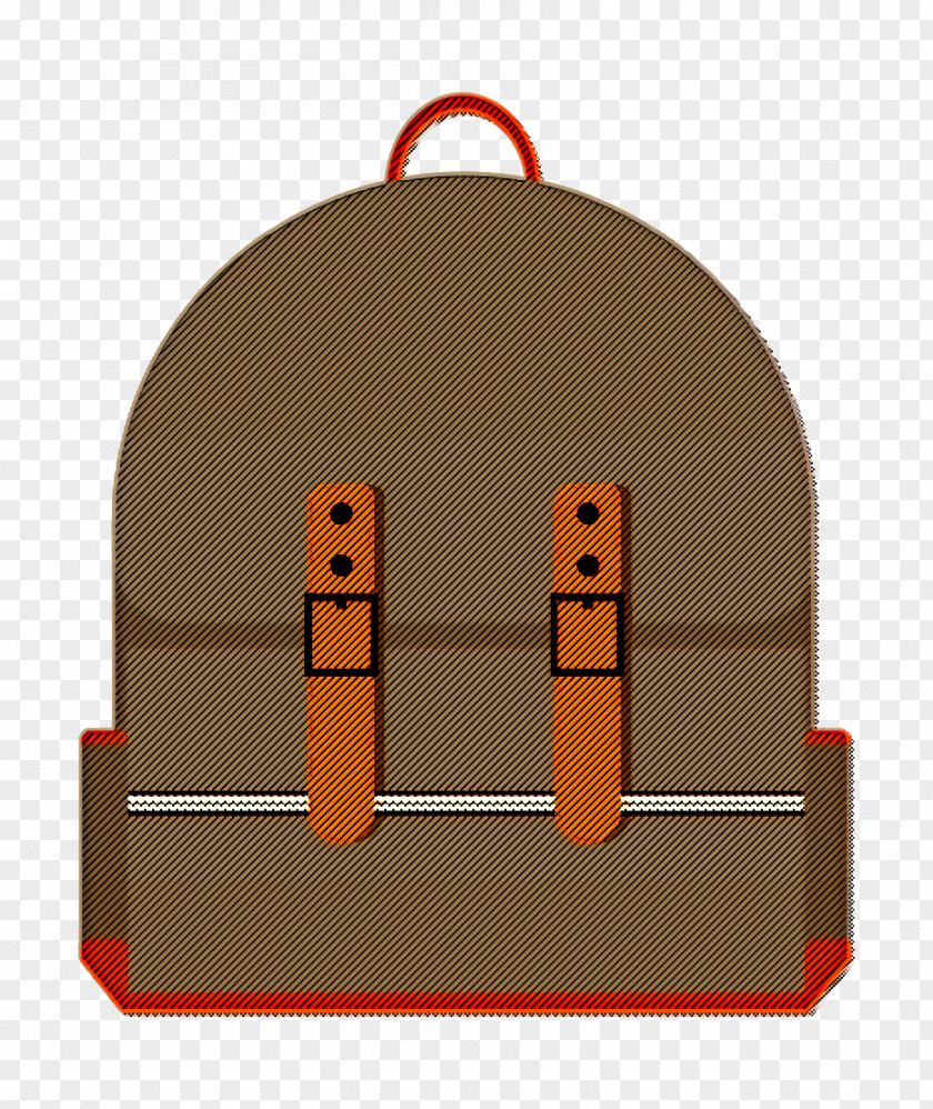 Wood Backpack Icon Knapsack School PNG