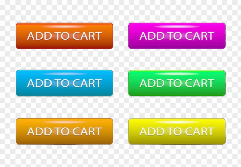 Color English Added To Shopping Cart Button Designer PNG