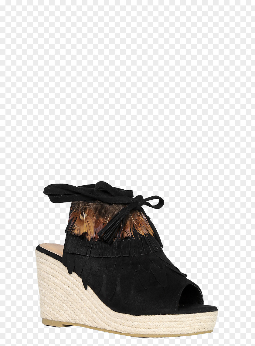 Wedge But Not Abandon Sandal Peep-toe Shoe Suede Espadrille PNG