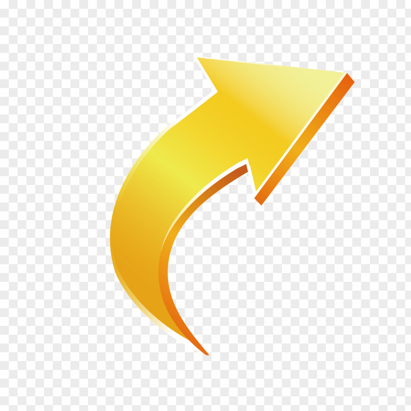 Yellow Arrows Euclidean Vector Arrow PNG