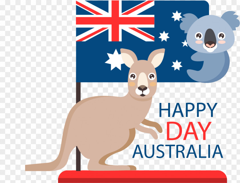 Australian Koala Kangaroo Festival Poster Shepherd Flag Of Australia Day PNG
