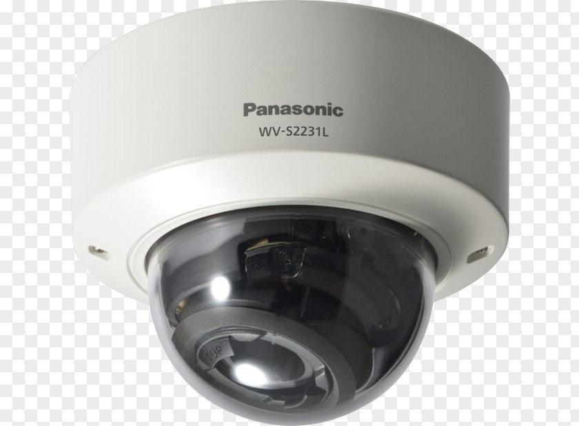 Business Solution High Efficiency Video Coding Panasonic WV-S2211L Indoor Dome IP Camera 720p PNG