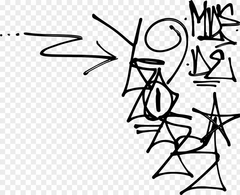 Graffiti Drawing Art PNG