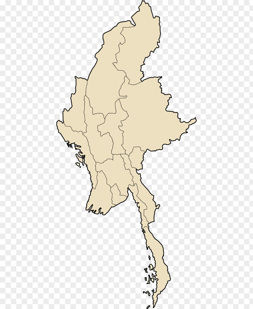 Map Yangon International Airport Mandalay Administrative Divisions Of Myanmar Blank PNG