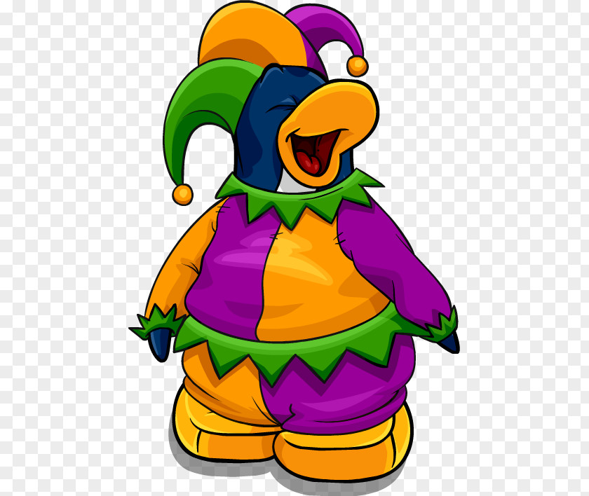 Penguin Club Jester Cap And Bells Clip Art PNG