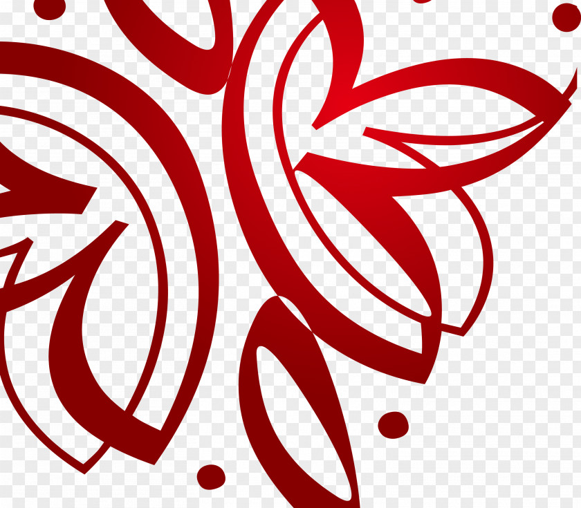 Vector Abstract Background Red Euclidean PNG