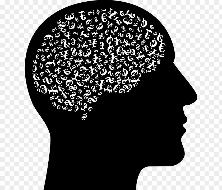 Line Art Silhouette Brain PNG